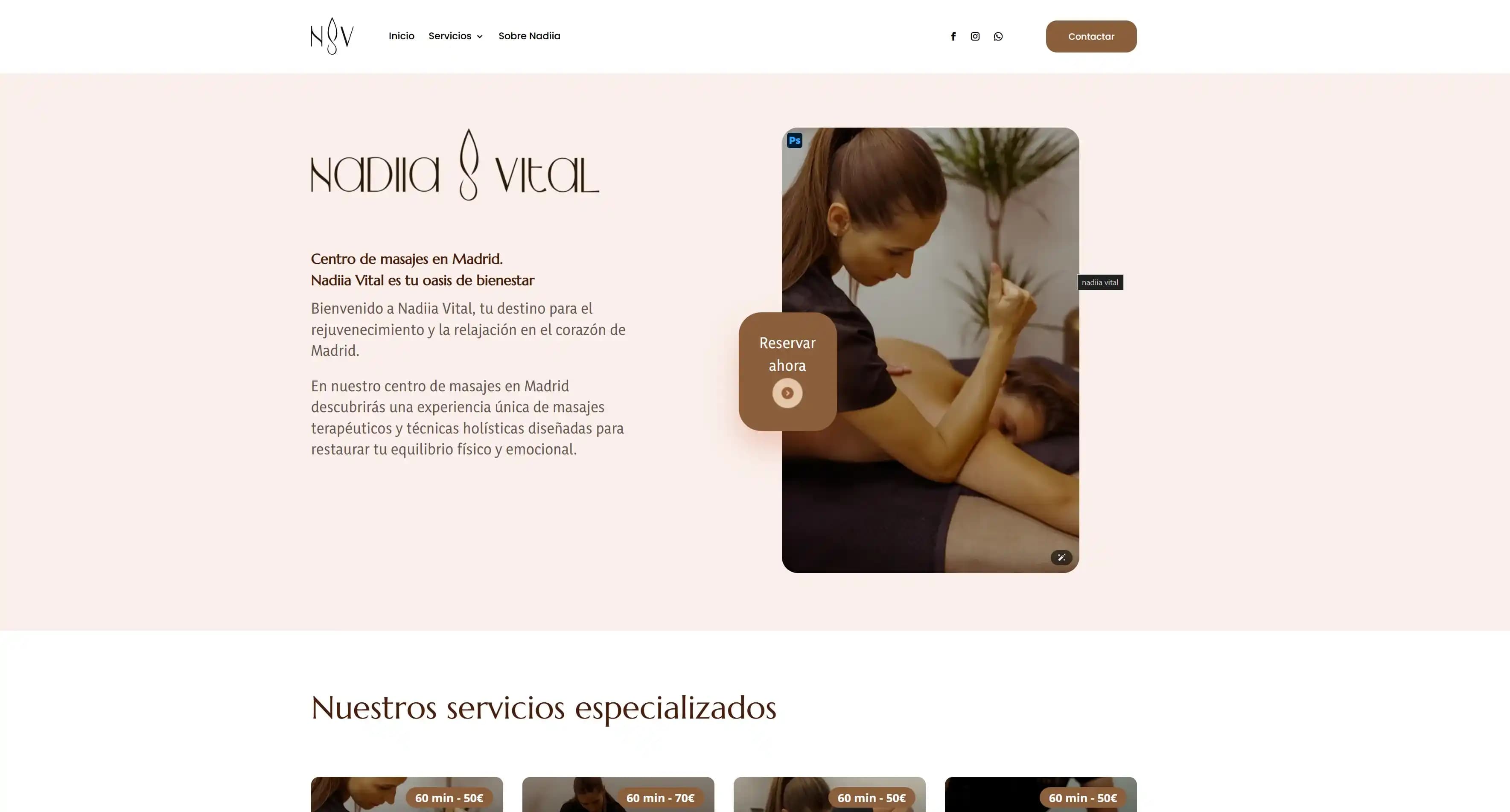 Proyecto Nadiia Vital para Salud y bienestar · Madrid