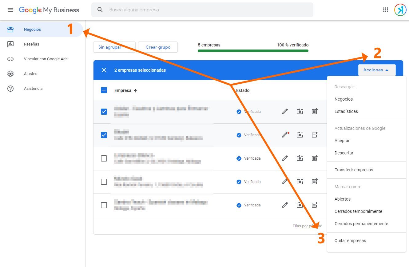 eliminar varias fichas de google my business eliminar varias fichas de google my business